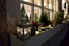 Meine kleine Laterne auf dem Blumenkasten