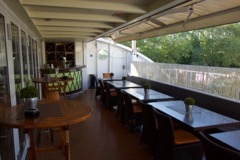 Der windgeschützte Aufenthaltsort im Freien