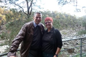 Andrea und ich unterwegs