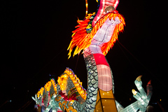 Der Riesendrache, 6m hoch 40m lang. Schwer aufzunehmen.