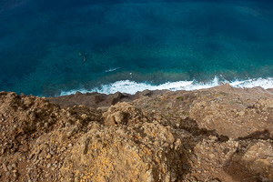 Hier geht es 300m abwärts