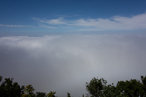 Blick auf das Wolkenmeer