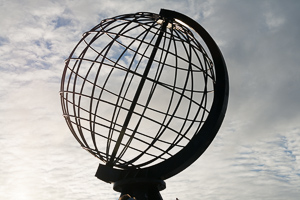 Der Globus am Nordkap - unzählige Male fotografiert