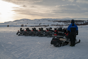Die Schneesooter warten