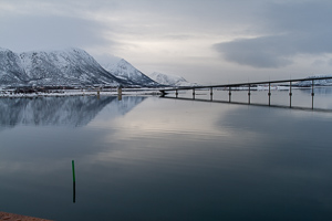 Das Ende der Rinne nach Risøyhamn, die Risøyrenna, ist erreicht