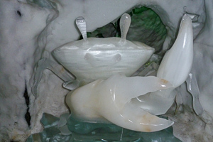 Magic Ice Lofoten - Eisskulptur: Krabbe