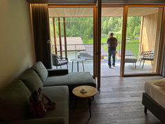 Einladende ausladende Sitzecke