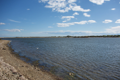 ... an kleinen Etangs vorbei ...